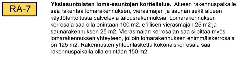 Kaavamuutosalueella on maatilan talouskeskus, jonka paikallisesti merkittävä pihapiiri tulee säilyttää (AM/s). Talouskeskus on rakennettu.