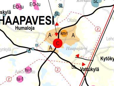 3 Yleiskaava Suunnittelualueella on voimassa Haapaveden keskustan osayleiskaava, joka on