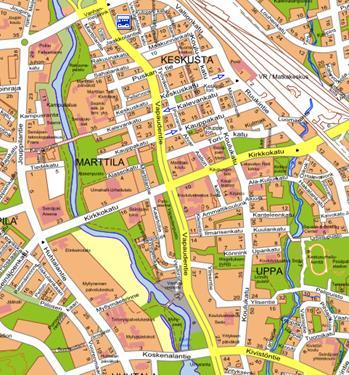 Mittausasema sijaitsee lähellä Vapaudentien ja Koskenalantien vilkasliikenteistä risteystä, kuva 5. Mittaustulosten keräämisessä käytetään Envidas/Enview-2000 tiedonkeruujärjestelmää.
