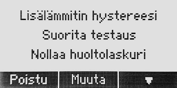 Nollaa huoltolaskuri: Kone on asetettu antamaan huoltomuistutus kerran vuodessa.