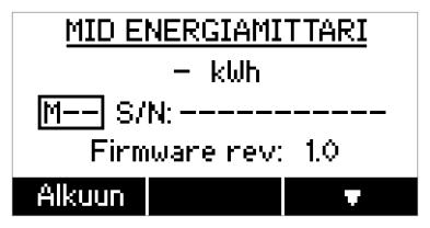 Viimeisen laskennan tulos näkyy aina Firmware checksumma -näytössä, johon pääsee oikealla alapainikkeella.