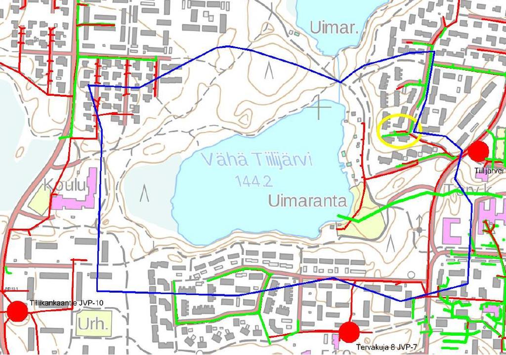 22 2.6 Vähä-Tiilijärvi Järvityyppi - Ekologinen tila - Vesipinta-ala 9,5 ha Valuma-alueen pinta-ala? km 2 Suurin syvyys 8,3 m Keskisyvyys - Viipymä - Kuva 31.