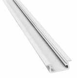 anodisoitu 4101758 PL-NZA-202 PL-NTA-202-BL alumiiniprofiili led-nauhalle, pinta-asennus, 202 cm, maalattu valkoinen 4101767 PL-NTA-202-SA alumiiniprofiili led-nauhalle,
