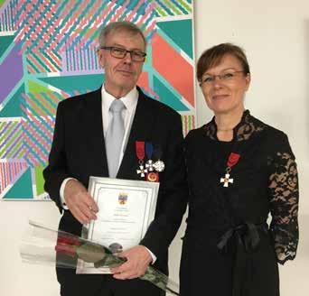 elämäntyöstään Rauman kauppakamarin pitkäaikaisena