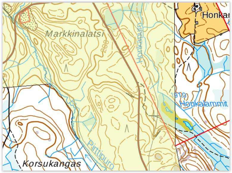 5. POHJAVESIOLOSUHTEET JA NIIDEN SUOJELU Suunniteltu ottoalue sijaitsee Kulhanvuoren pohjavesialueelle, II luokka, 0972952. Etäisyys pohjaveden ottamolle 700 m Hankkeen sijainti 6.