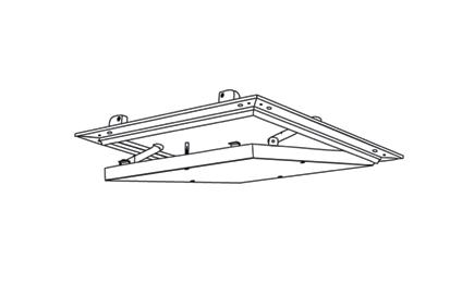 ALU PLANA 30 db push up -luukku C D E A B Push up -lukituksella ja kannen putoamisen estävilä sivulaitteilla. Testattu äänieristysstandardin DIN EN ISO 10140-2 : 2010 mukaisesti.