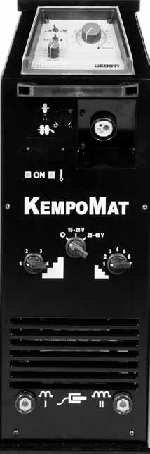 Kempomat 2500, 3200, 4200 / Kemppi Oy / 1117 4. Virtalähteen käyttö 4.1 Kempomat paneelit 7. 1. 13. 2. 14. 3. 4. 5. 6. 15. 8.