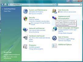 Windows Vista Windows Vista varten: 1 Napsauta KÄYNNISTÄ. 2 Napsauta OHJAUSPANEELI.