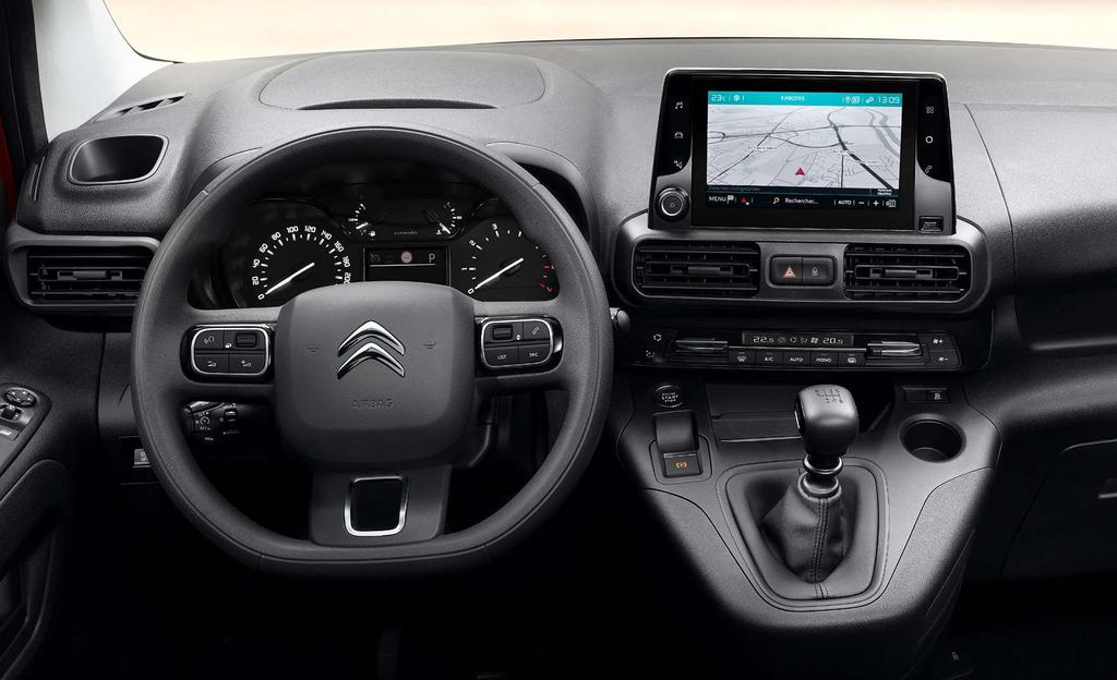 NAVIGOINTI Uudessa Citroën Berlingo Vanissa on suomenkielinen käyttöliittymä ja navigointi*.