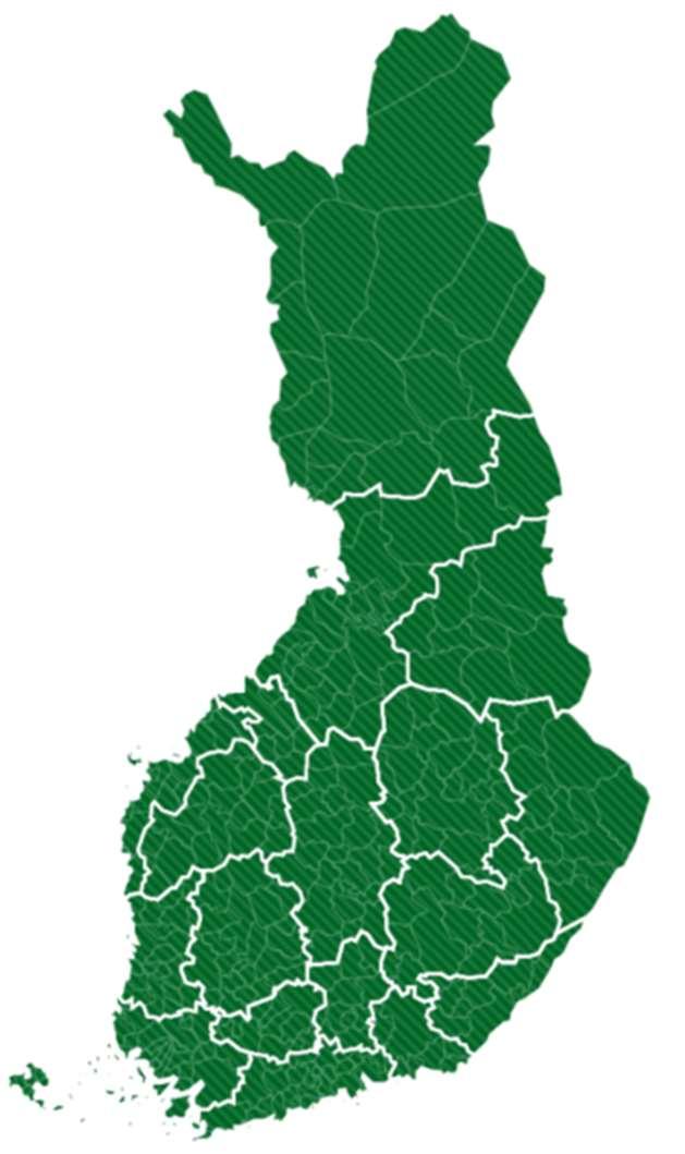 Puurakentamisen hankkeet 2018-2020 Käynnissä olevat: Etelä-ja Keski-Pohjanmaa Keski-Suomi Pohjois-Pohjanmaa Haettu