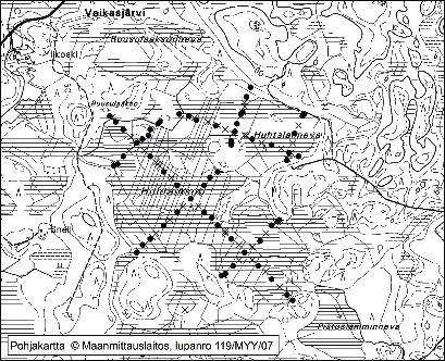 Tapio Toivonen ja Samu Valpola ros. Suon syvässä, erillisessä kaakkoisosassa heikosti maatuneen, rahkavaltaisen pintakerroksen paksuus on 2,5 3 m.