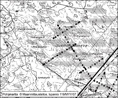 Tapio Toivonen ja Samu Valpola 24. Susihonganneva Susihonganneva (kl. 1144 05, x = 6847,02, y = 1556,63) sijaitsee maanteitse noin 7 km Pomarkun keskustasta koilliseen.