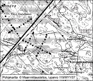 Pomarkussa tutkitut suot ja niiden turvevarat 25. Tommin Korpineva Tommin Korpineva (kl. 1144 05, x =6847,99, y = 1557,31 sijaitsee valtatie 23:n varrella noin 6 km Pomarkun keskustasta koilliseen.