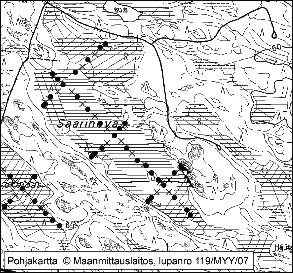 Tapio Toivonen ja Samu Valpola 34. Saarineva Saarineva (kl. 1144 08, x = 6842,8, y = 1561,6) sijaitsee noin 10 km Pomarkun keskustasta itään. Se rajoittuu kallioiseen ja mäkiseen moreenimaastoon.