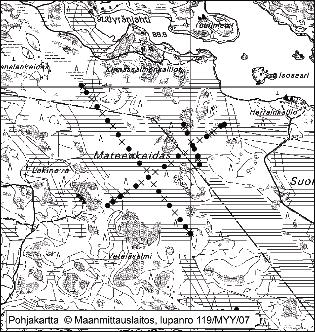 Pomarkussa tutkitut suot ja niiden turvevarat 43. Mateenkeidas Mateenkeidas (kl. 1144 08, x = 6849,5, y = 1569,8) sijaitsee noin 22 km Pomarkun keskustasta itäkoilliseen.