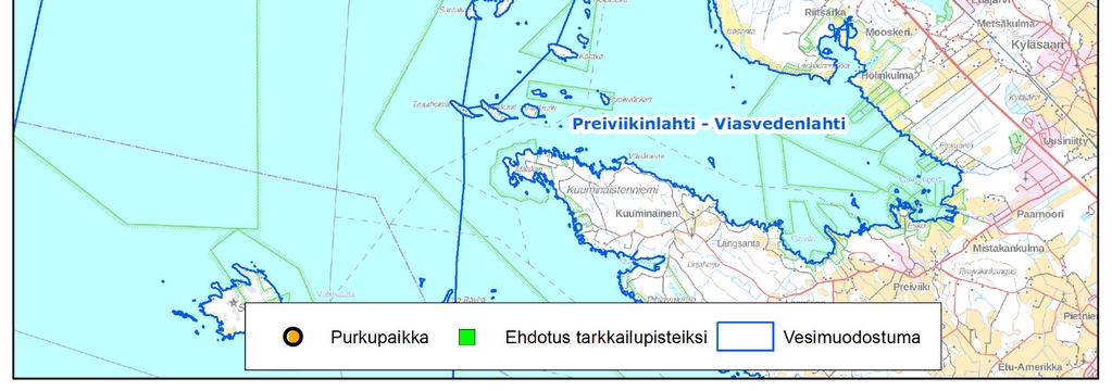 ja POME265. Näytteet otetaan POME-pisteistä nykyisen yhteistarkkailuohjelman mukaisista syvyyksistä.