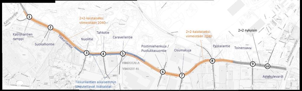 (6) Postimiehenkujan ja Puolukkasuontien risteyksessä toimivuus säilyy nykyisellään (ei toimenpiteitä).