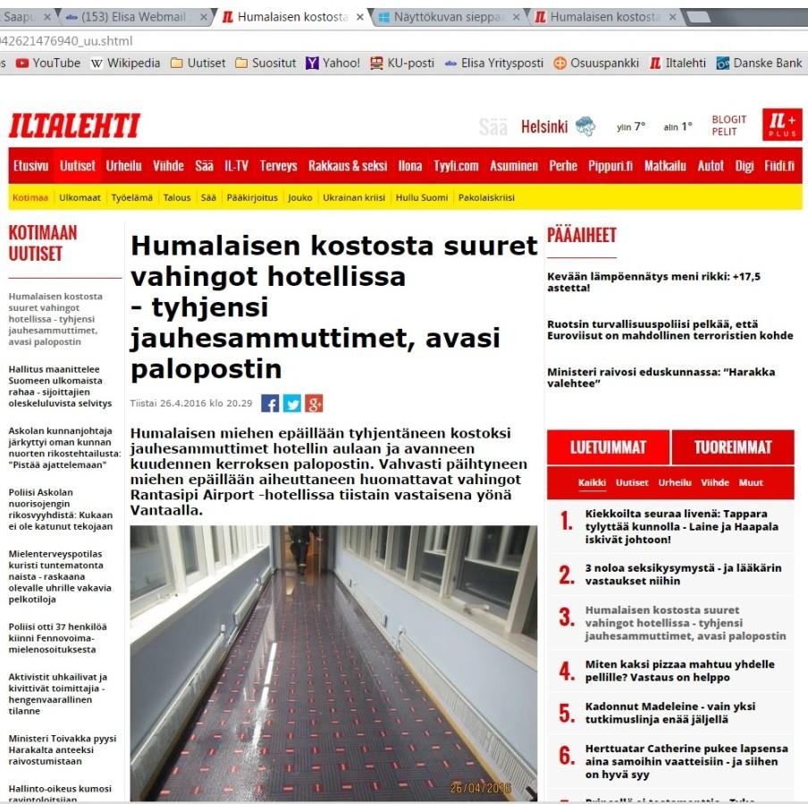 Vahingoista oppiminen Sammutteen aiheuttamat vahingot Jälkivahingot Maallikon alkusammutuksesta aiheutuneet Pelastuslaitoksen