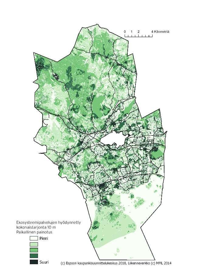 joukkoliikenneyhteyksien tarkastelut, kaupungin sisäisen segregaation