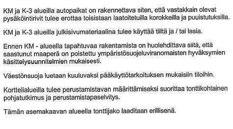 6 (8) Asemakaavan yleismääräykset: Kuva 5 - Ote ajantasa-asemakaavasta