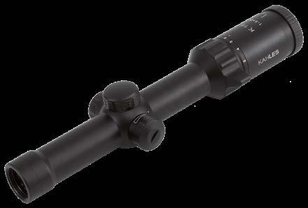 1-6x24i K16i SALAMANNOPEA MAALIN PAIKANTAMINEN VAATIVIMMASSAKIN YMPÄRISTÖSSÄ OMINAISUUDET 30 mm RISTIKKO K16i on ihanteellinen salamannopeaan maalin paikantamiseen ultralaajalla näkökentällä.