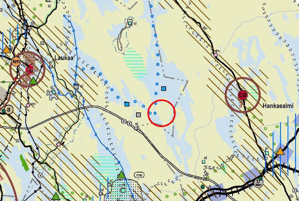 OSALLISTUMIS- JA ARVIOINTISUUNNITELMA (OAS) Kuva 4. Ote maakuntavaltuuston 1.12.2017 hyväksymästä tarkistetusta Keski-Suomen maakuntakaavasta.