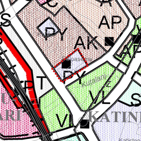 Vasemmalla ote Hämeenlinnan vuoden 1984 yleiskaavasta ja oikealla ote kesällä 2016 nähtävillä olleesta