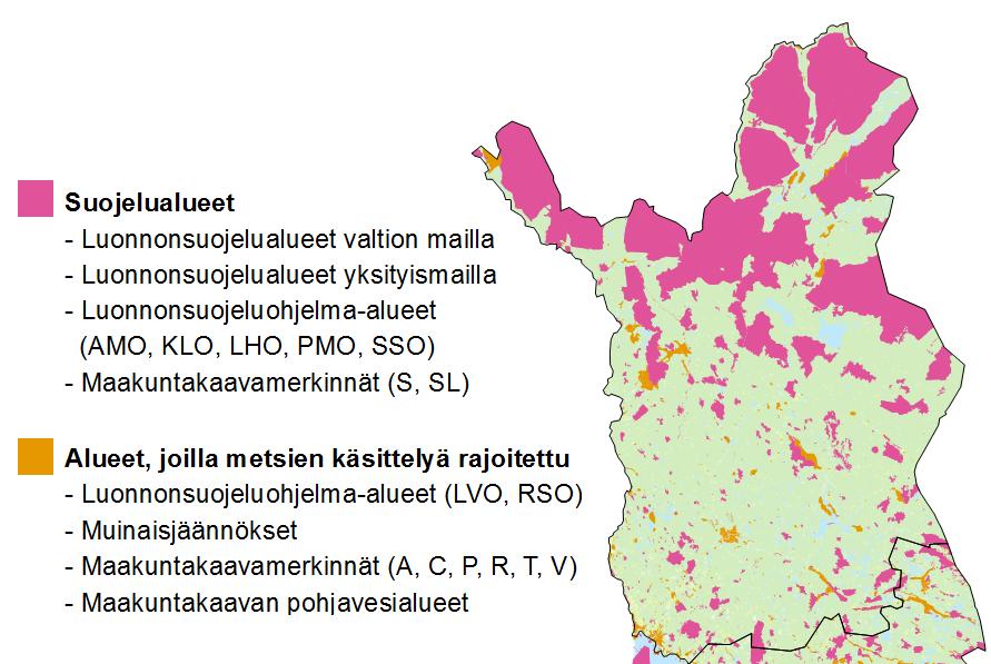 Lapin metsätalous- ja metsämaa (VMI12/VMI11) Enontekiö Inari Kemi Keminmaa Kittilä Kolari Kemijärvi Muonio Pelkosenniemi Posio Ranua