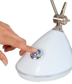 Abmessungen / Max. Ausladung 450 mm Max. Höhe 590 mm Leuchtenfuss 170 145 90 mm (L B H) Leuchtenkopf 100 90 55 mm (L B H) Eisen, ABS LED LED 4.