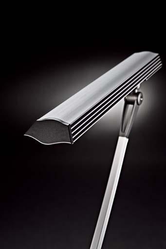 LED Comfort Plus Klassiker 41-5010.625 Professionelle Aluminium- Leuchte mit 3-Stufen Dimmer am Leuchtenkopf (30%, 70%, 100%).