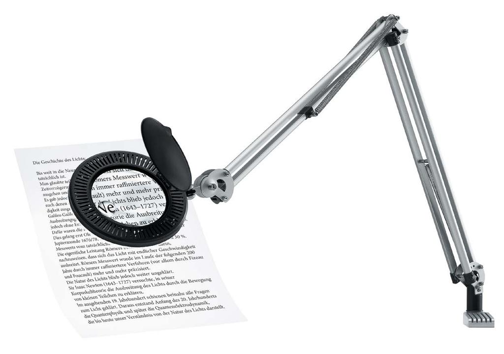 LED Zoom Arbeitsleuchte Neuheiten 41-5010.631 Professionelle LED Lupen-Leuchte für präzises Arbeiten im technischen oder medizinischen Bereich.