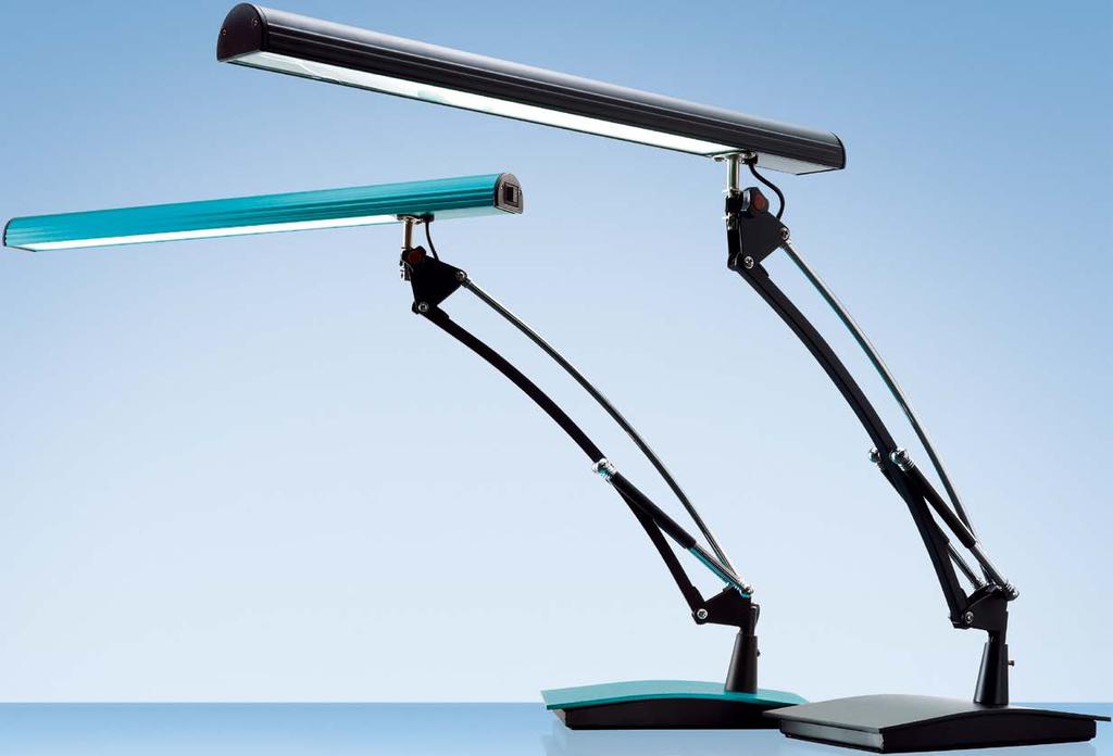 LED Torino Arbeitsleuchte Neuheiten 41-5010.615 41-5010.616 Helles Licht für optimale Ausleuchtung dank des sehr langen Leuchtenkopfs aus Aluminium.