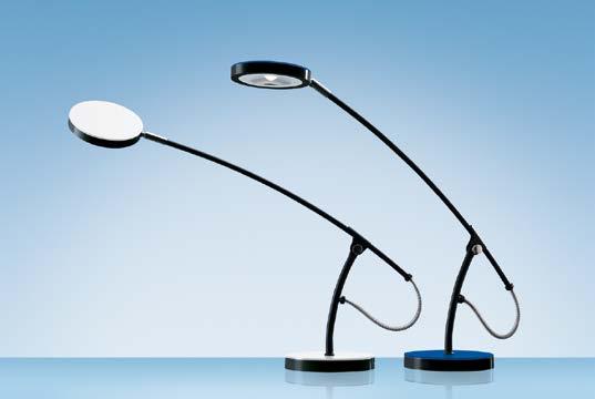 Kompakt-Übersicht LED Saturn Funktionale Leuchte mit hellem Licht Weiche Lichtverteilung dank Blendschutz Leuchtenarm- und Kopf sind verstellbar Warmweisses Licht für entspanntes Arbeiten und Lesen