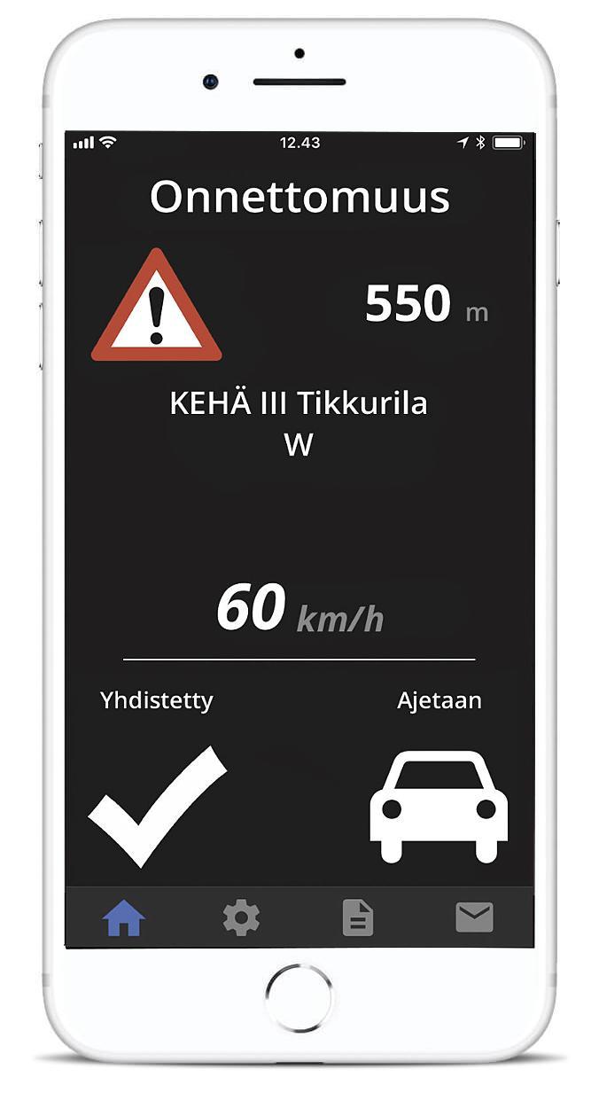 Jos yhteydenmuodostus ei onnistu, tarkista, että puhelimesi bluetooth on toiminnassa ja että laitteet on muodostettu pariksi. Muodosta laitteet tarvittaessa uudelleen pariksi. 2.