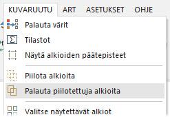 74 MASTERCAM X8/ Kappaleen katseleminen Geometria ei enää näy grafiikka-alueella. Seuraavaksi palautetaan piilotettuja alkioita.