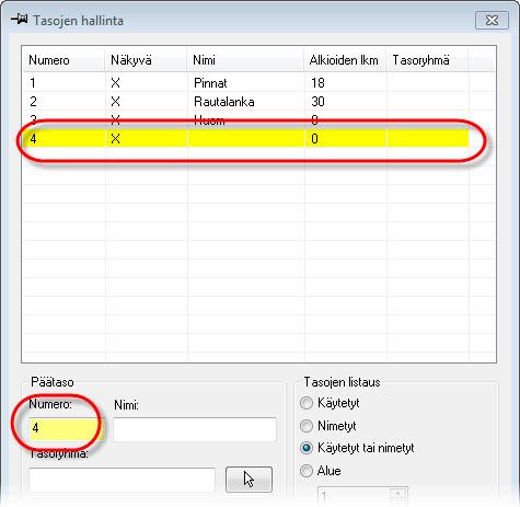 84 MASTERCAM X8/ Tasojen käyttö VIHJE: Voit vaihtaa päätason tilariviltä syöttämällä Taso -kenttään haluamasi tason numeron ja painamalla [Enter].