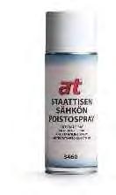 RASVANPOISTO ja PUhDISTUS 4/5 ANTISTAATTINEN PUhDISTUSSPRAY Puhdistaa tehokkaasti kovat pinnat sekä poistaa staattisen sähköisyyden. Soveltuu niin lasi- kuin muillekin koville pinnoille.