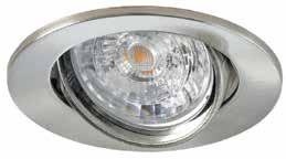 Ominaisuudet Uppoasennettava Toimitus sisältää RefLED V2 6W 345lm 36 himmennettävän LEDlampun Värilämpötila lämmin valkea 3000K ja valkea 4000K Viimeistelty alumiinirunko, suojalasi lampun edessä