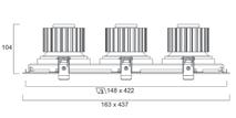 kardaaninivelellä, jolloin valaisinyksikköä voidaan suunnata vapaasti molempiin suuntiin yhtäaikaa Toimitetaan vakiona eihimmennettävällä LED-ohjaimella (DALI- ja