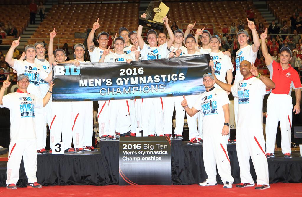 MEN S GYMNASTICS OHIO STATE MEN S GYMNASTICS 2016 SEASON HIGHLIGHTS THE SKINNY 25-6 overall (19-1 B1G) 2016 Big Ten Champions Third Place, 2016 NCAA Championships No.