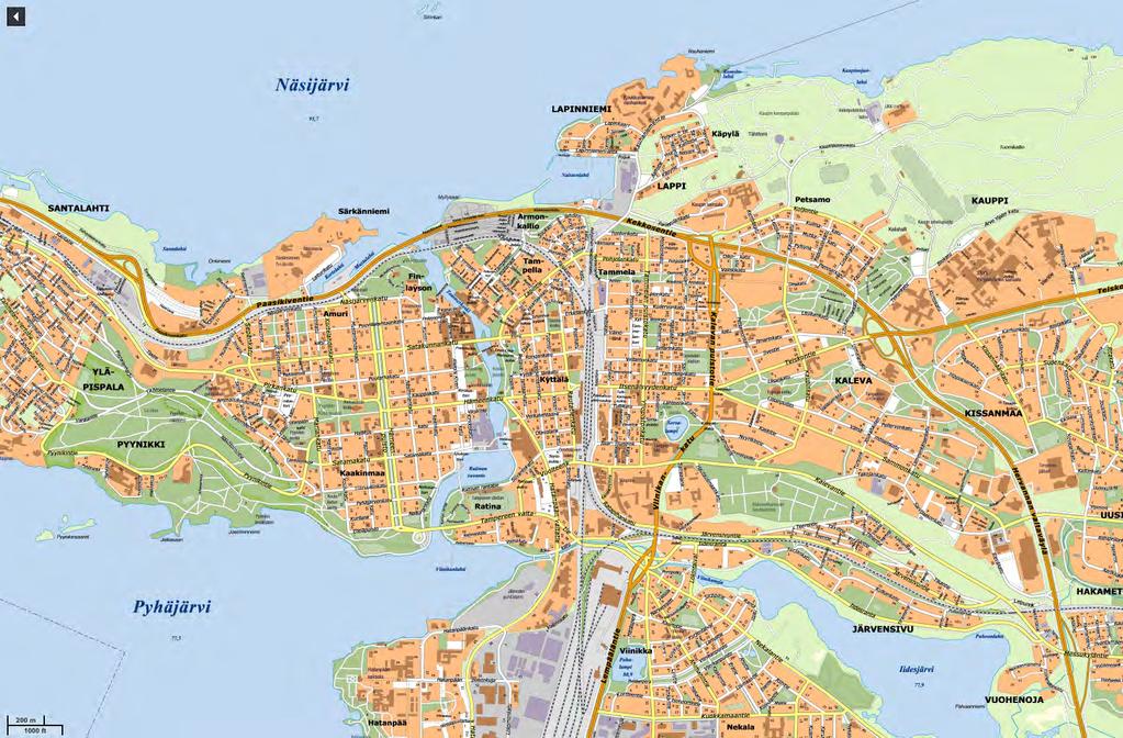 Pinninkatu 45 & 47 Sijaintikartta A