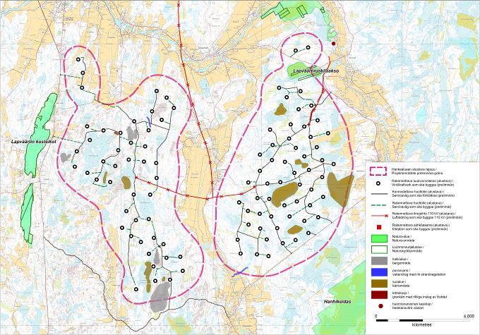 FCG SUUNNITTELU JA TEKNIIKKA OY Kaavaselostus 19 (63) Lakiakankaan hankealueesta yli kuusikymmentä prosenttia muodostavat eri-ikäiset havupuukankaat.