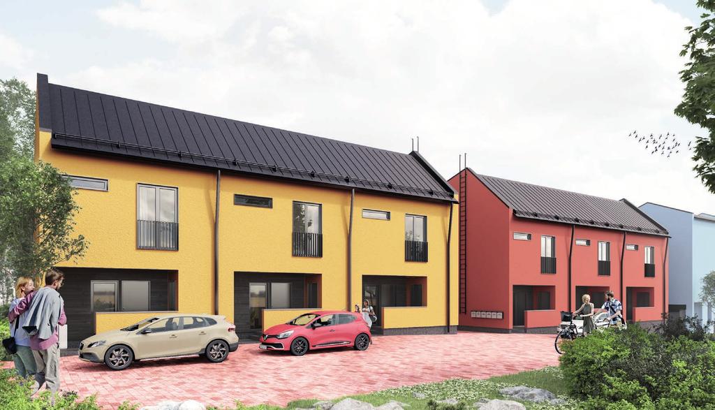 Arkkitehdin sanat Asunto Oy Helsingin Alppimetsän townhouse-rivitalot edustavat uutta helsinkiläisen pientaloasumisen mallia.