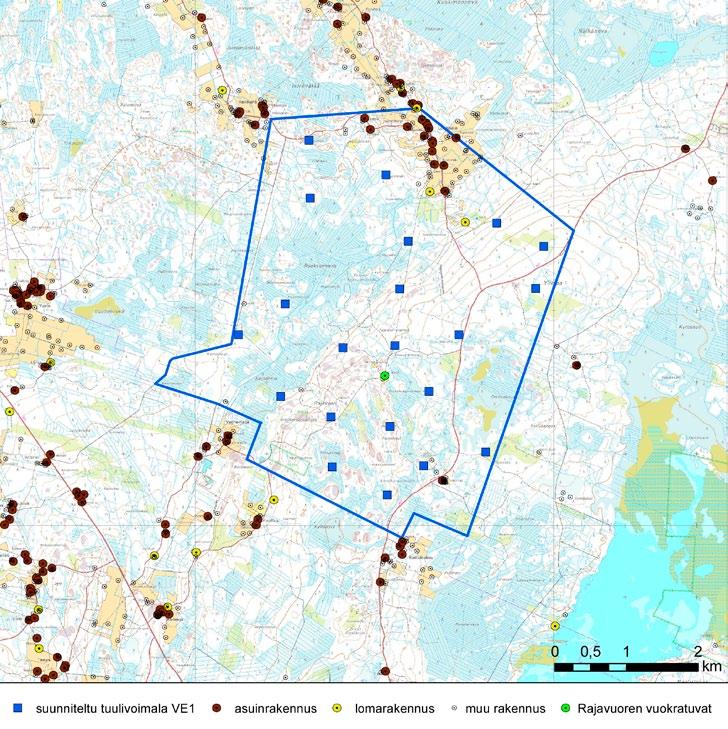 Kuvassa VE1 mukaiset tuulivoimaloiden