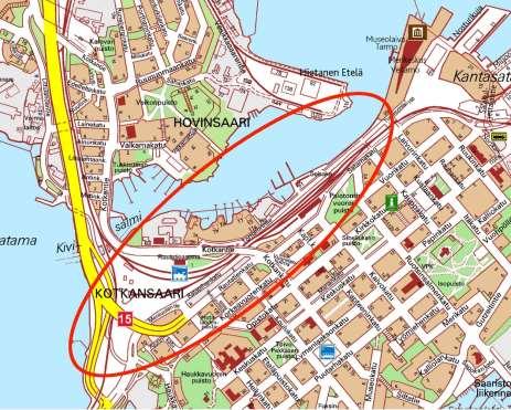 1. SUUNNITTELUALUE Suunnittelualue sijaitsee 1. Kotkansaari ja 2. Kotkansaari kaupunginosissa, Kotkansaaren luoteisreunassa.