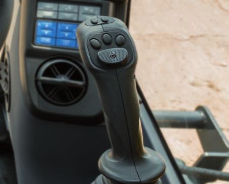 Edistykselliset hallintavivut Proportionaaliset hallintalaitteet Proportionaalisella ohjauksella varustetut ergonomiset joystick vivut suunniteltiin ja kehitettiin uudelleen erityisesti
