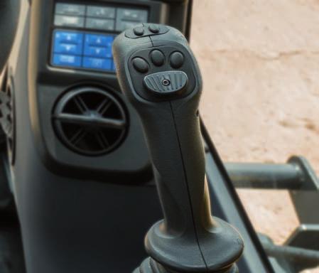 Edistykselliset hallintavivut Proportionaaliset hallintalaitteet Proportionaalisella ohjauksella varustetut ergonomiset joystick vivut suunniteltiin ja kehitettiin uudelleen erityisesti