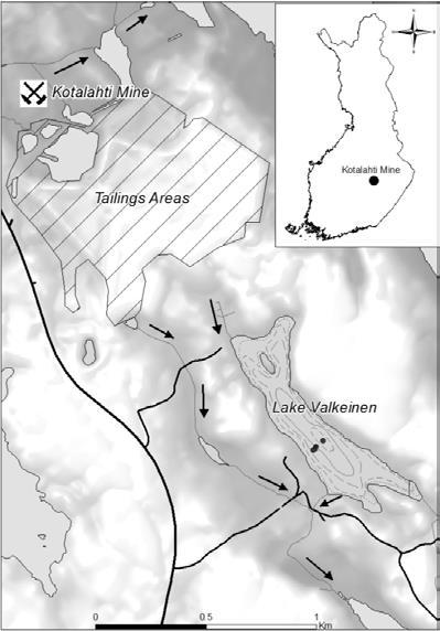 Kuva: Kauppila, Tommi; Mäkinen, Jari; Solismaa, Lauri (2017): Sediment And Pore Water Properties Across The Chemocline Of A Mine Water-Impacted Boreal Lake During Winter Stagnation And Autumn