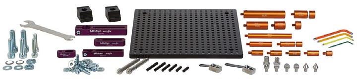 Nimike Listahinta Kampanjahinta K 5 51218 eco-fix kit S ja paletinvaihtolevy Kiinnitinsarja pienille ja keskisuurille kappaleille. Sisältää: Pohjalevy 250 mm x 250 mm 58 eco-fix-kiinnitysosaa, esim.