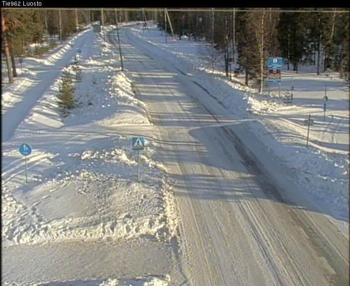 Sulkuviiva valkoiseksi Kuvat: Liikenneviraston kelikamerat 29.3.